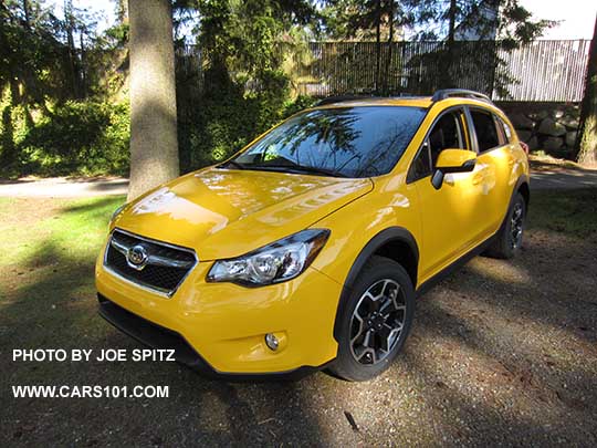 2015 Subaru Crosstrek Premium Special Edition, Sunrise Yellow color.