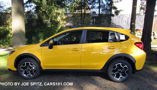 2015 Subaru Crosstrek Premium Special Edition, Sunrise Yellow color.