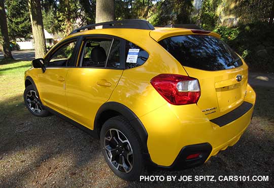 2015 Subaru Crosstrek Premium Special Edition, Sunrise Yellow color.