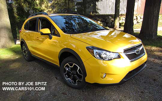 2015 Subaru Crosstrek Premium Special Edition, Sunrise Yellow color.