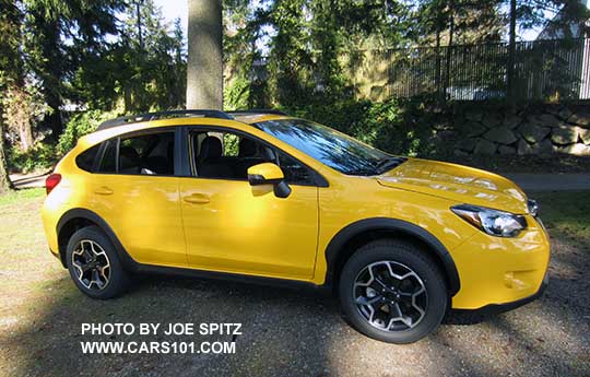 2015 Subaru Crosstrek Premium Special Edition, Sunrise Yellow color.