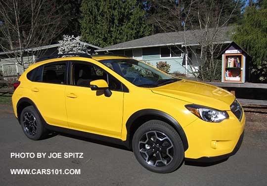 2015 Subaru Crosstrek Premium Special Edition, Sunrise Yellow color.