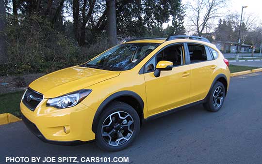 2015 Subaru Crosstrek Premium Special Edition, Sunrise Yellow color.