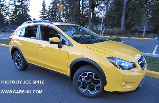 2015 Subaru Crosstrek Premium Special Edition, Sunrise Yellow color.