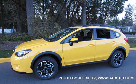 2015 Subaru Crosstrek Premium Special Edition, Sunrise Yellow color.