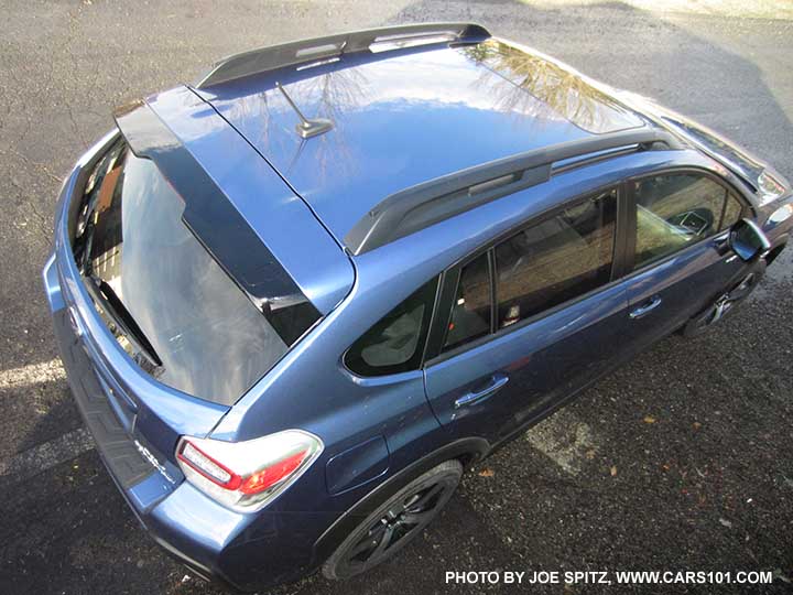 2015 Crosstrek Hybrid. Notice the new 2015 rear spoiler's black trailing edge