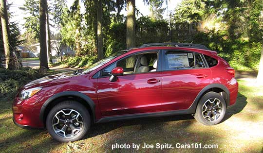 side view venetian red 2015 Subaru Crosstrek