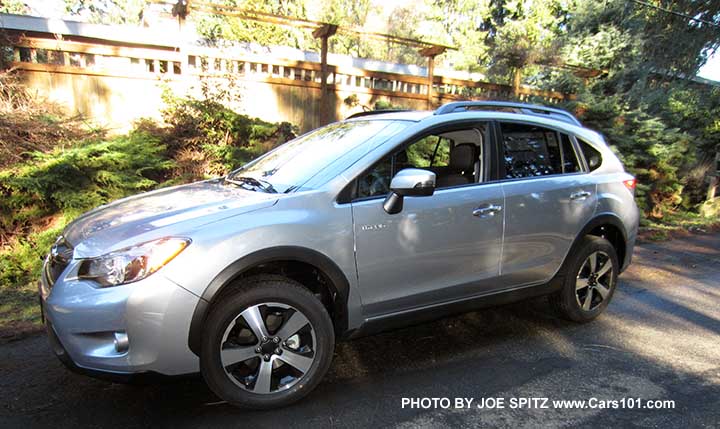 2015 Crosstrek Hybrid, ice silver, new design rear spoiler