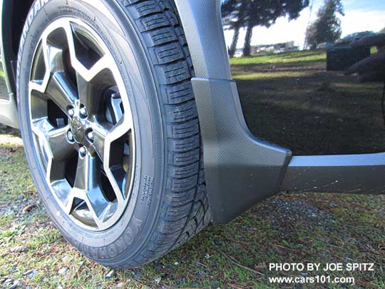 2015 Crosstrek optional splash guards, rear shown