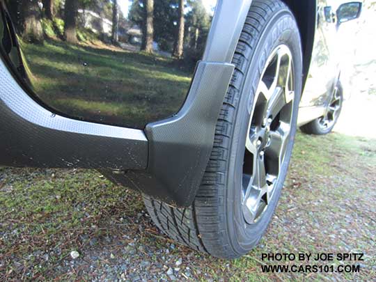 2015 Crosstrek optional splash guards, rear shown