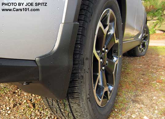 2015 Crosstrek optional splash guards, right rear shown