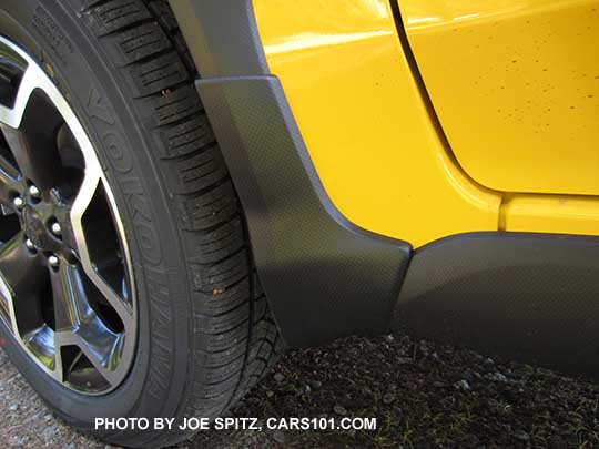 2015 Subaru Sunrise Yellow Crosstrek Premium Special Edition optional Splash Guard, front shown
