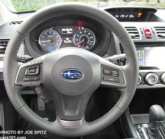 2015 Subaru Crosstrek Limited leather wrapped steering wheel