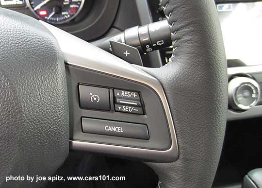 2015 Subaru Crosstrek steering wheel standard cruise control buttons (no optional eyesight)