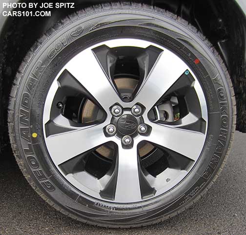 2015 Crosstrek Hybrid 17" alloy wheel, aerodynamic design