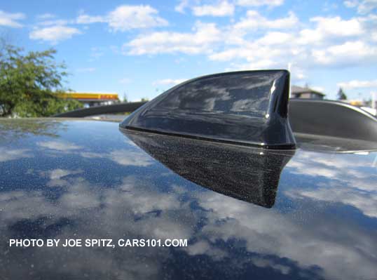 2016 Crosstrek  roof mounted shark fin antenna, on 2.0 Limited and Hybrid Touring, and Premium with optional 7" audio system with Starlink telematics connectivity