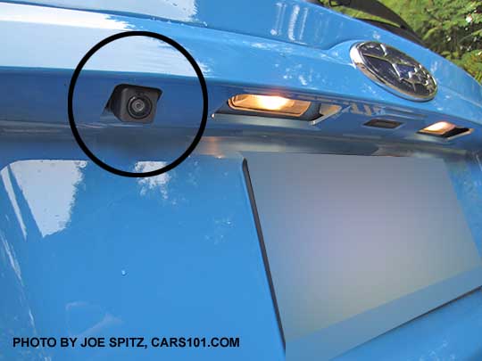 2016 Subaru Crosstrek rear view backup camera
