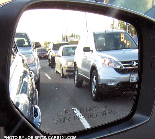 2016 Crosstrek with blind spot detection and rear cross traffic alert