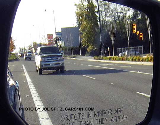 2016 Crosstrek with blind spot detection and rear cross traffic alert