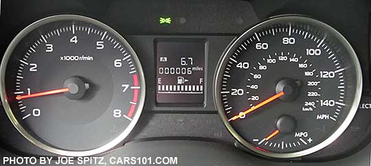 2016 Crosstrek dashboard instrument panel gauges