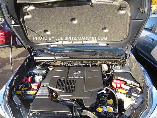 2016 Subaru Crosstrek Hybrid engine and engine cover, underhood insulator