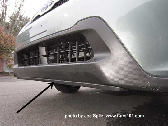 2016 Crosstrek Hybrid has a small front bumper underspoiler