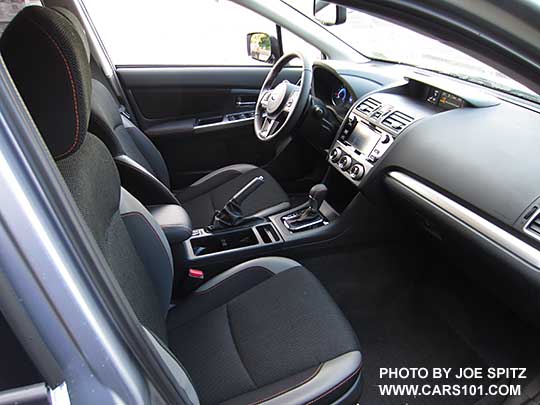 2016 Subaru Crosstrek Hybrid black cloth interior,