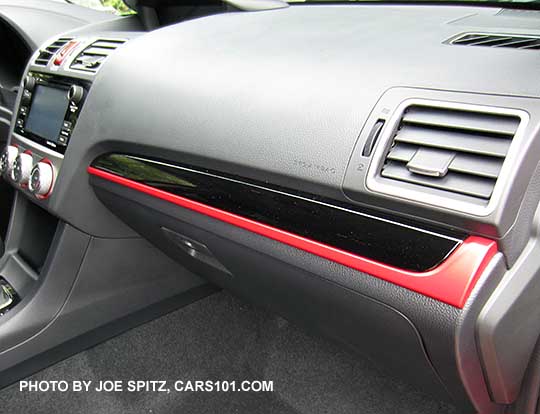2016 Crosstrek Special Edition red and black dash trim