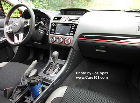 2016 Crosstrek Special Edition dash with red and black trim