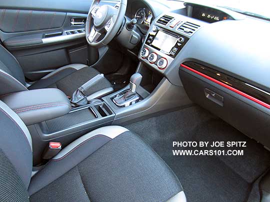 center console of the 2016 Crosstrek Premium Special Edition with retractable cupholder cover