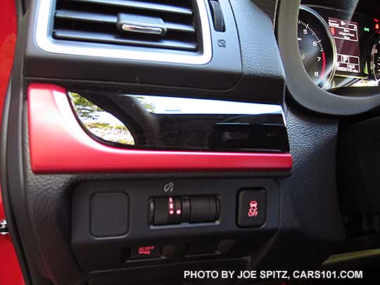 2016 Crosstrek Premium Special Edition red and gloss black dash trim