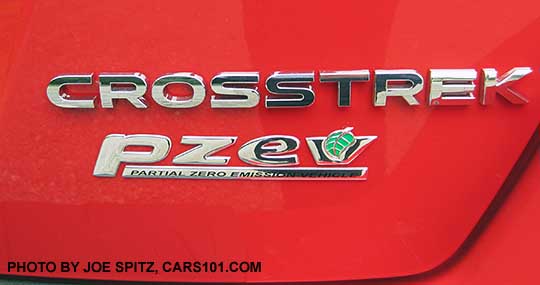 2016 Crosstrek Premium Special Edition pure red rear gate logo