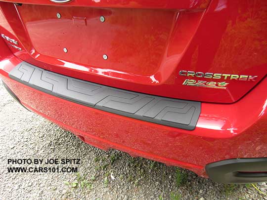 Pure red 2016 Subaru Crosstrek Premium Special Edition with optional rear bumper cover