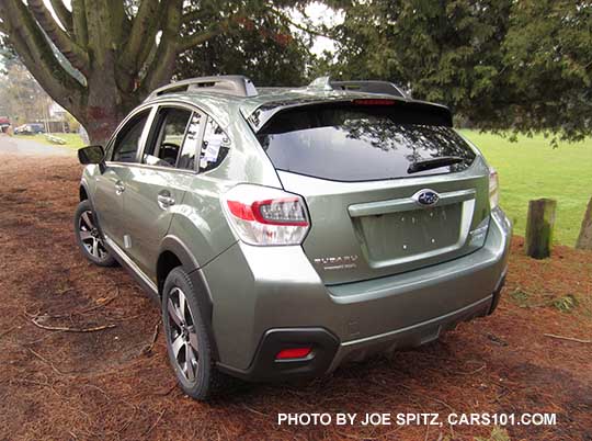 rear view 2016 Subaru Crosstrek Hybrid Touring, Jasmine Green color