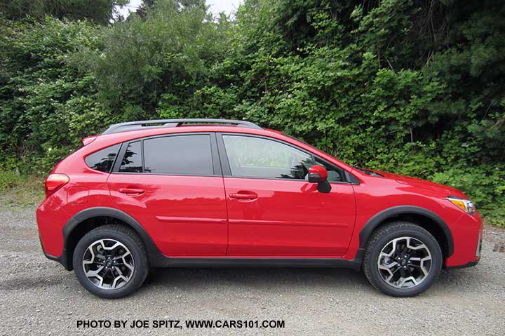2016 Subaru Crosstrek Premium Special Edition.  Only 1500 made, available June 2016. All are Pure Red. Black cloth, power moonroof, pushbutton start, red and gloss back dash trim..
