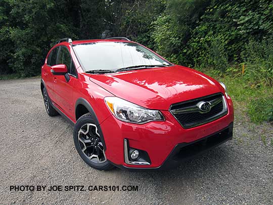 2016 Subaru Crosstrek Premium Special Edition.  Only 1500 made, available June 2016.  All Pure red, with black cloth/red stitching.
