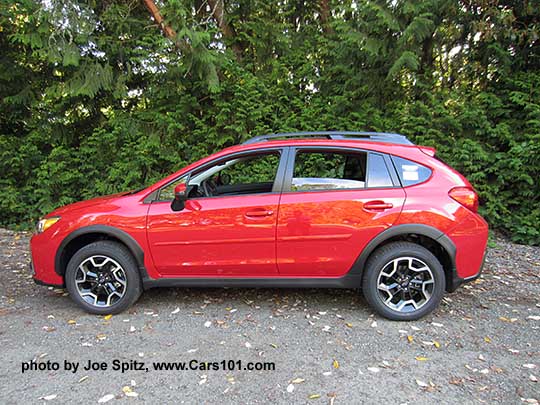 2016 Subaru Crosstrek Premium Special Edition. All Pure red, with black cloth/red stitching.  Only 1500 made, available June 2016.