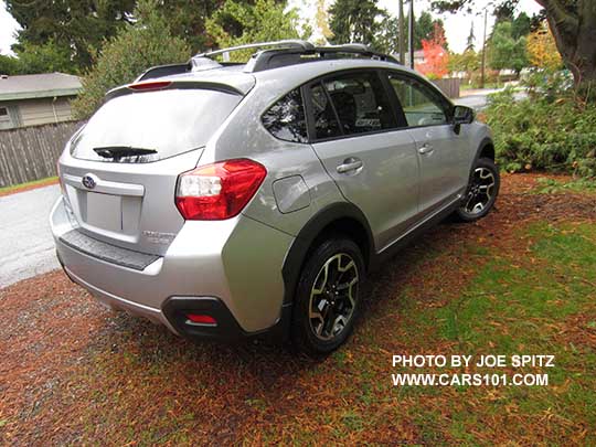 2016 Subaru Crosstrek rear view, ice silver shown