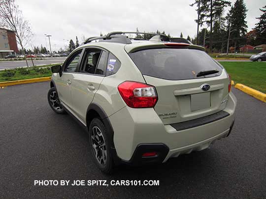 2016 Subaru Crosstrek Limited rear view, Desert Khaki color shown