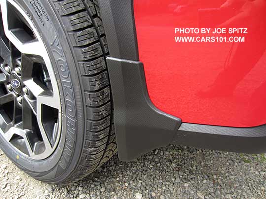 optional front splash guard shown on a Pure red 2016 Subaru Crosstrek Premium Special Edition