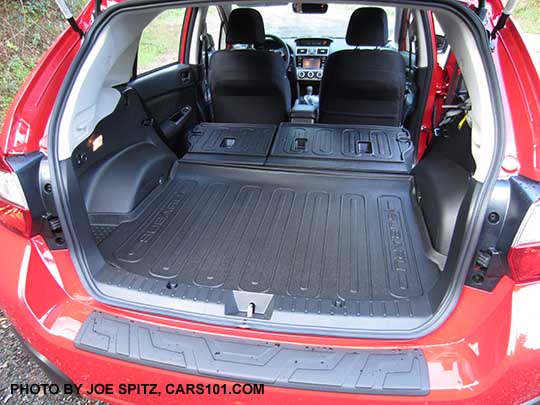 2017 Subaru Crosstrek cargo floor with seats folded flat