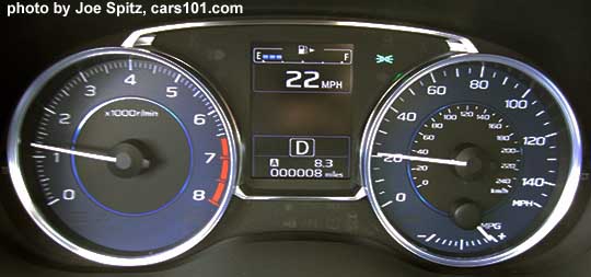 2017 Subaru Crosstrek 2.0i and Premium dash gauges- analog tachometer, speedometer