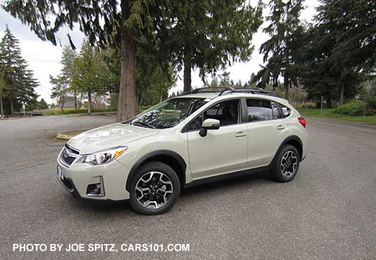 side view 2017 Subaru Crosstrek Premium, Desert Khaki color shown