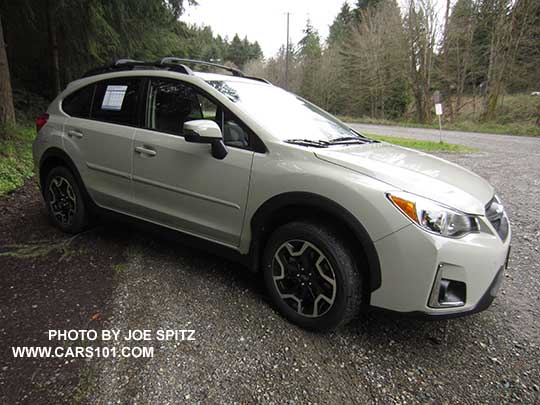 2017 Subaru Crosstrek, khaki colored, optional body side moldings