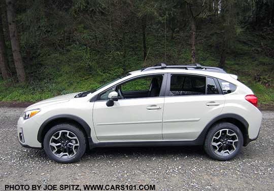 2017 Subaru Crosstrek, khaki colored, optional body side moldings