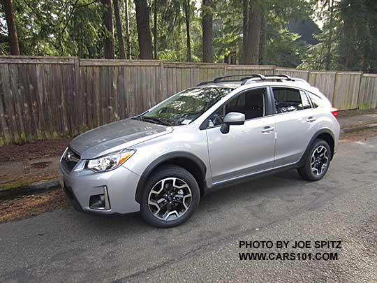 side view 2017 ice silver Subaru Crosstrek