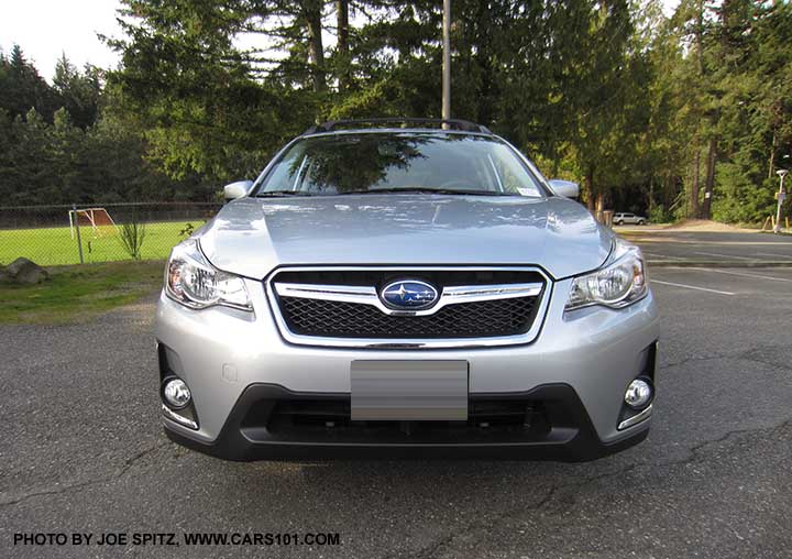 front view 2017 ice silver Subaru Crosstrek