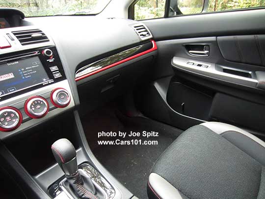 2017 Crosstrek Premium Special Edition gray cloth interior with red/black dash trim