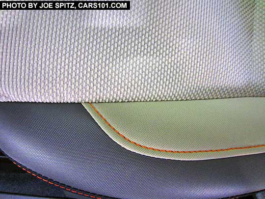 2017 Subaru Crosstrek Premium warm ivory cloth, orange stitching