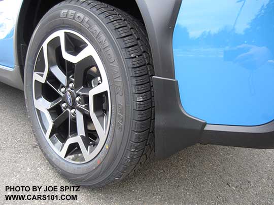 2017 Subaru Crosstrek optional rear splash guard. Sold as a set of 4